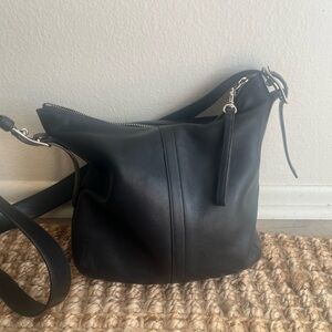Coach Black Leather Shoulder Bag